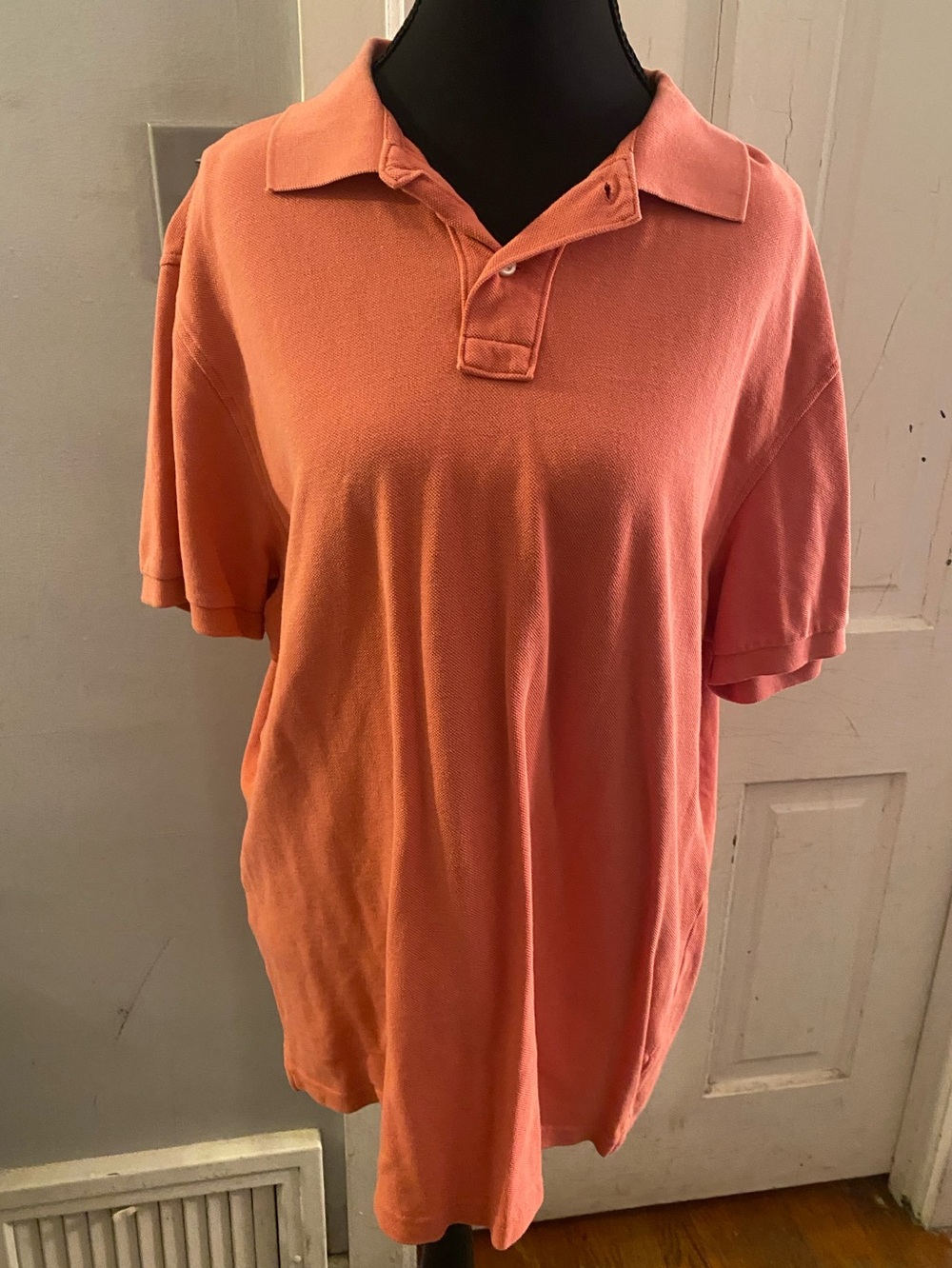 J. Crew Coral Short-Sleeve Polo